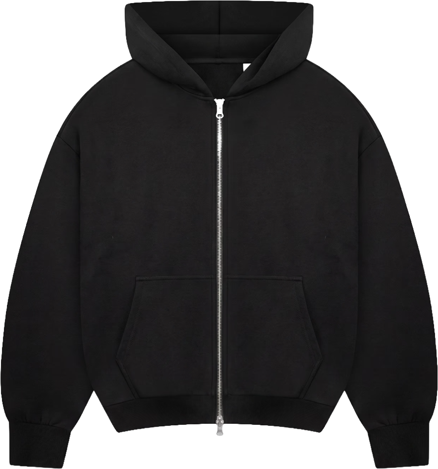 Zip Hoodie Black