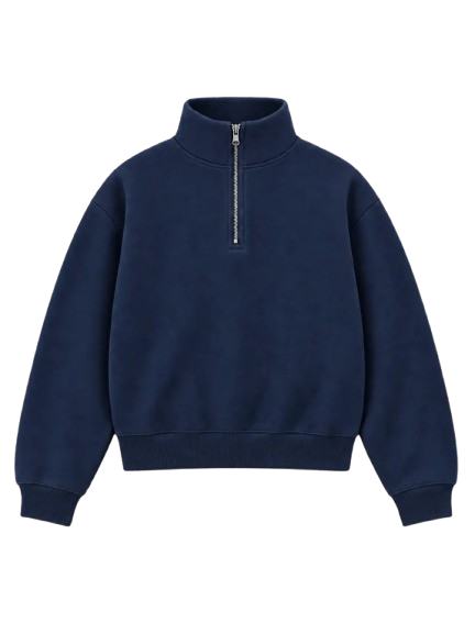 Boxy Quarterzip Sweatshirt